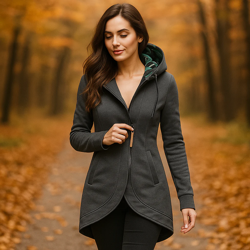 Aimee – Manteau Long à Capuche Élégant - Image 5