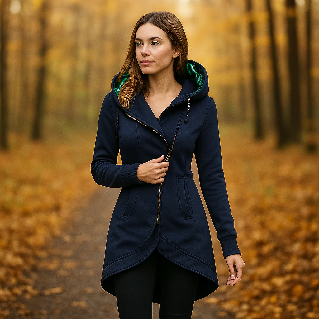 Aimee – Manteau Long à Capuche Élégant - Image 6