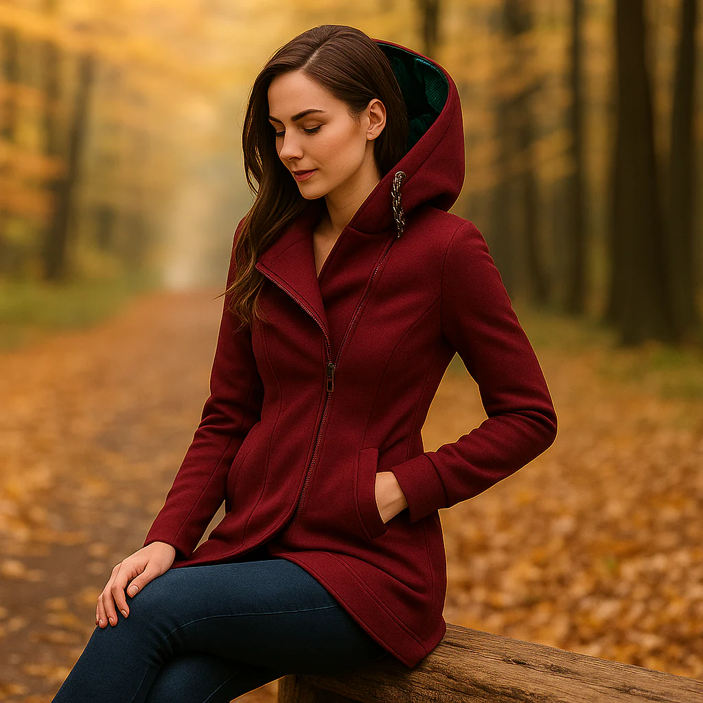 Aimee – Manteau Long à Capuche Élégant - Image 9
