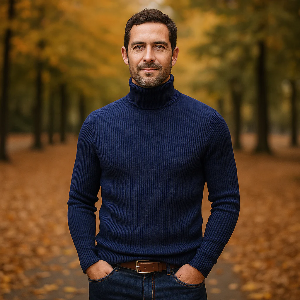Alfard Polo - Pull en Laine Italien Élégant pour Hommes - Confort & Élégance - Image 8