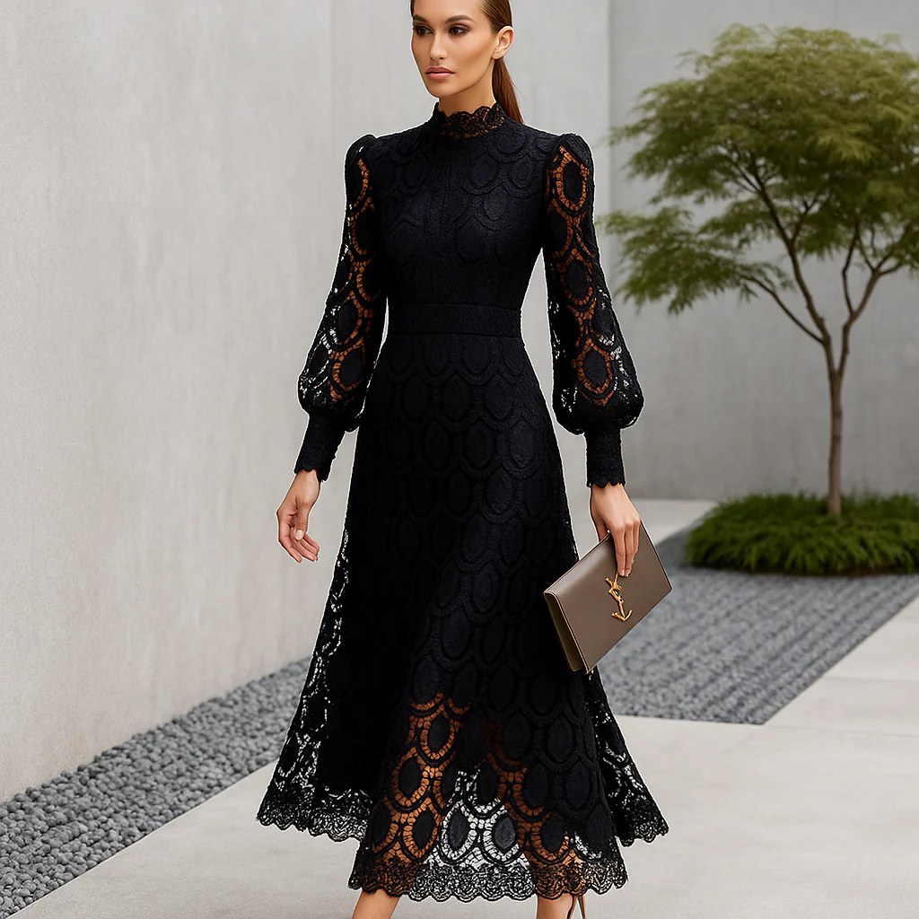 Alisha - Robe de Soirée en Dentelle - Élégante pour Femmes - Image 2