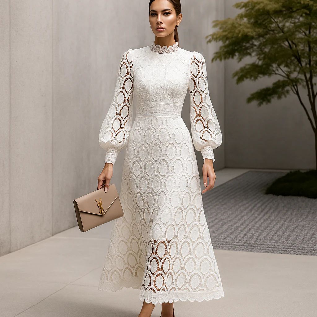 Alisha - Robe de Soirée en Dentelle - Élégante pour Femmes - Image 3