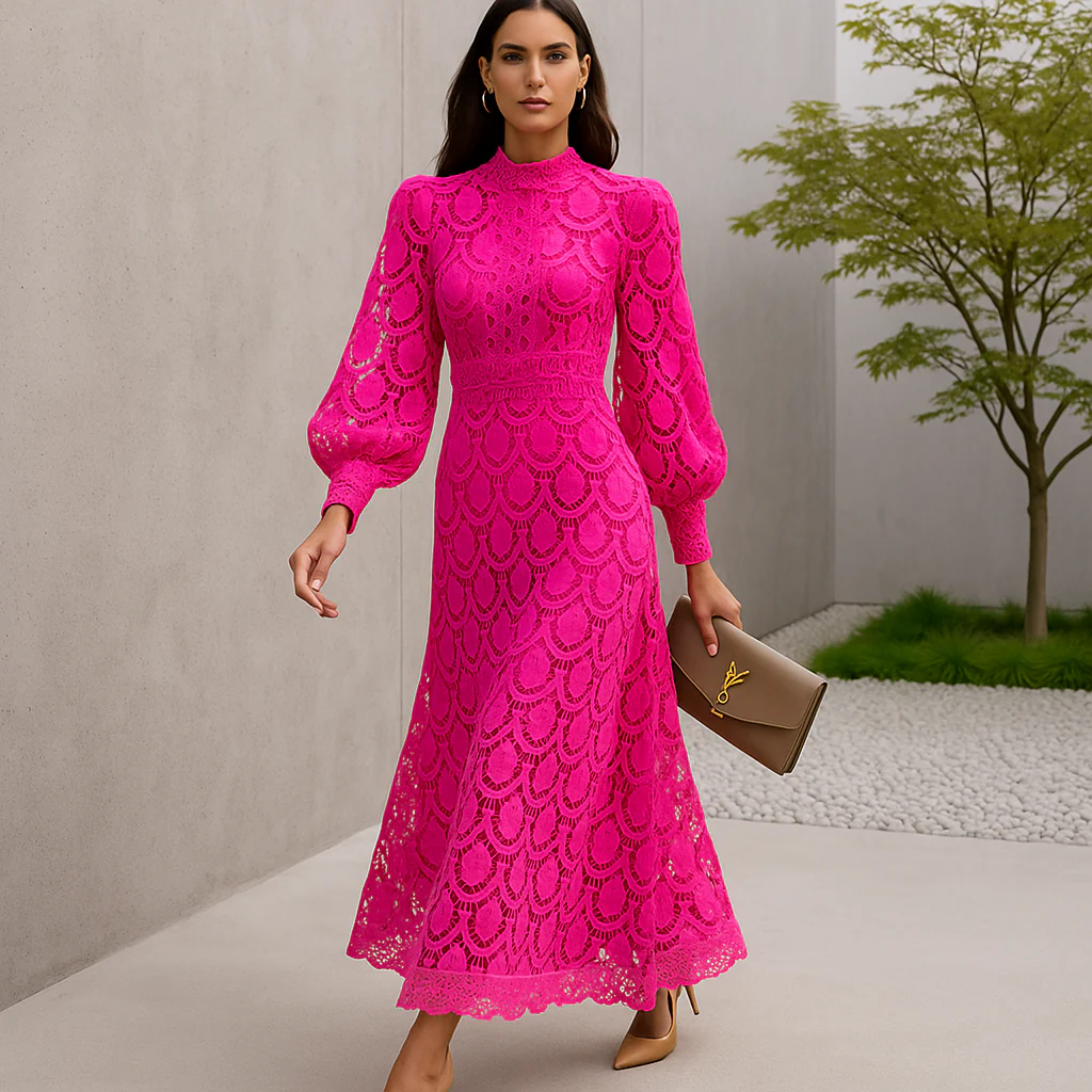 Alisha - Robe de Soirée en Dentelle - Élégante pour Femmes - Image 4