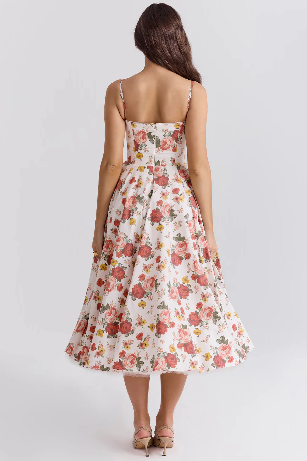 Amarielle - Robe Midi Élégante - Corset - Jupe Évasée - Robe de Bal - Image 15