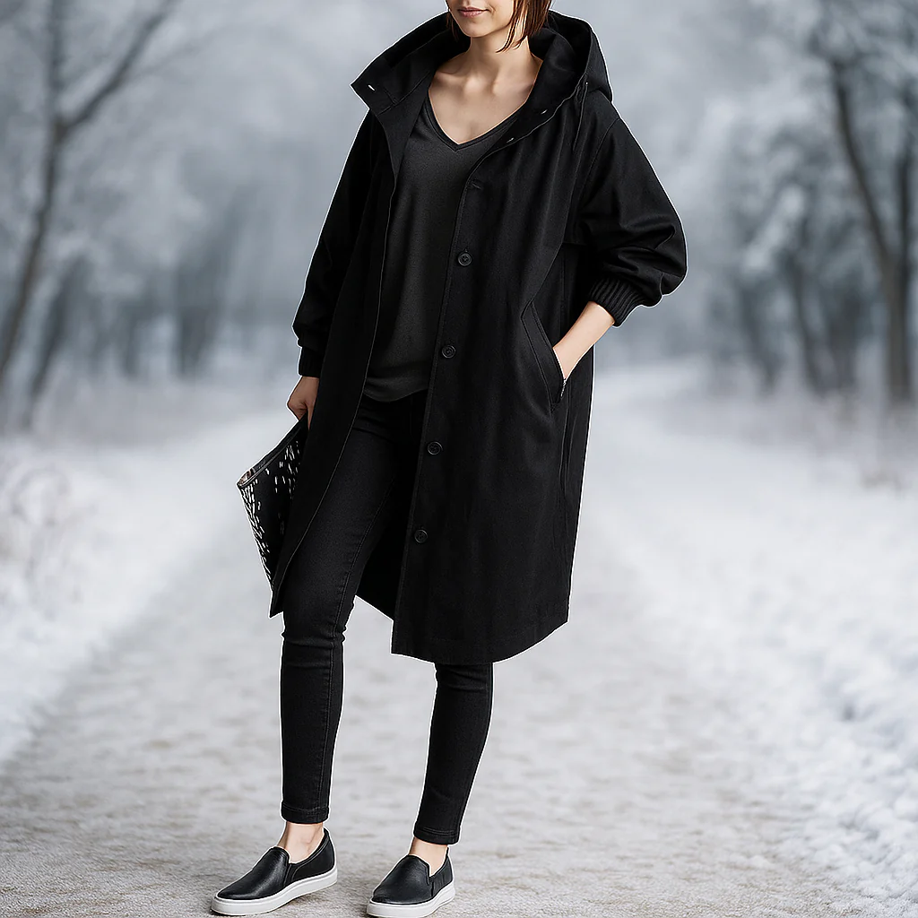 Angelica - Trench Mode en Long Style - Élégant & Intemporel - Image 3
