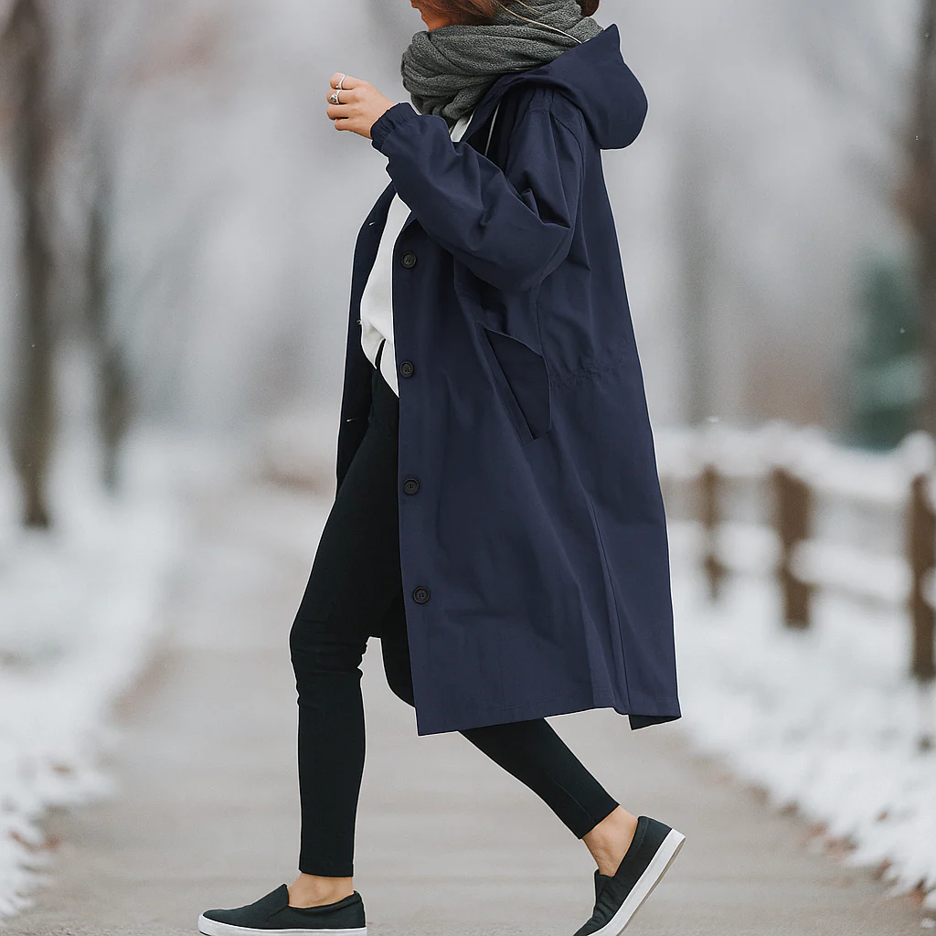 Angelica - Trench Mode en Long Style - Élégant & Intemporel - Image 4