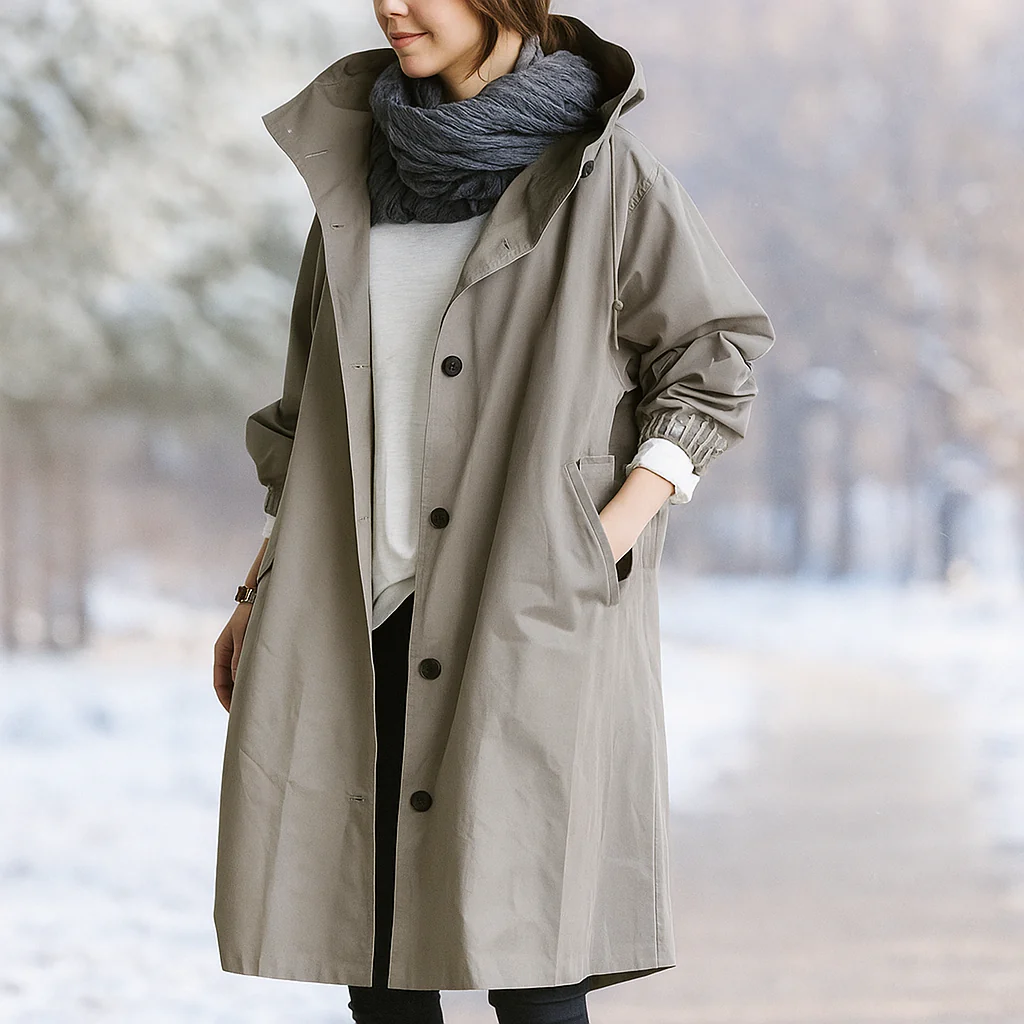 Angelica - Trench Mode en Long Style - Élégant & Intemporel - Image 5