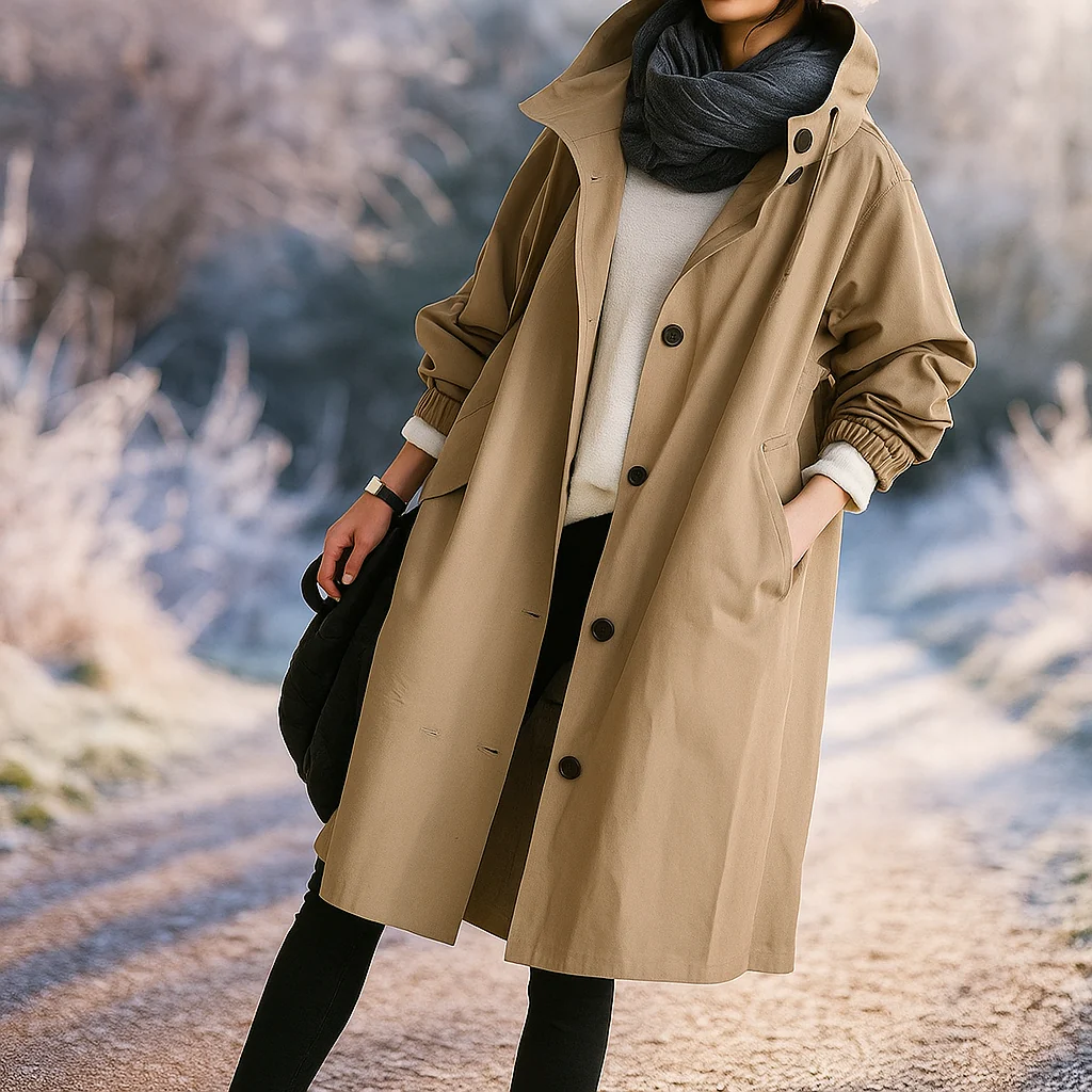 Angelica - Trench Mode en Long Style - Élégant & Intemporel - Image 8