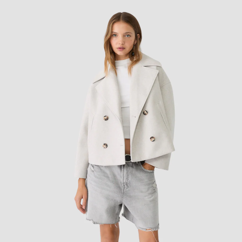 Blazer Double-Breasted Korte | Veste de Qualité Premium