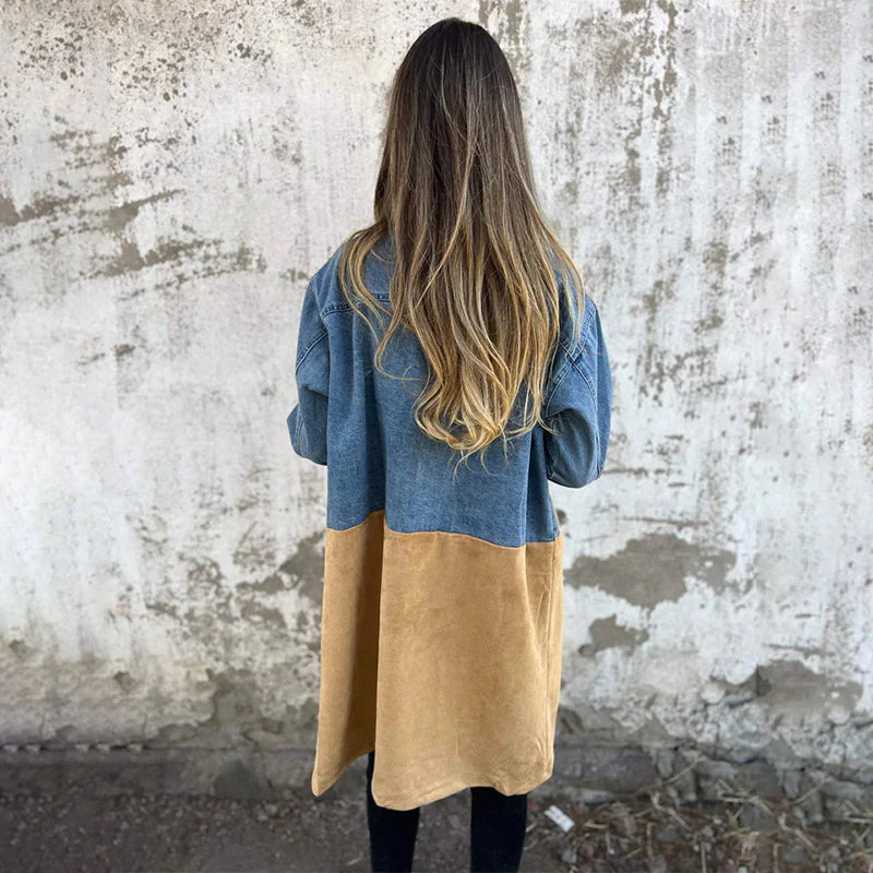 Bonfilia Trench - Couture en denim - Style unique et durabilité - Image 3