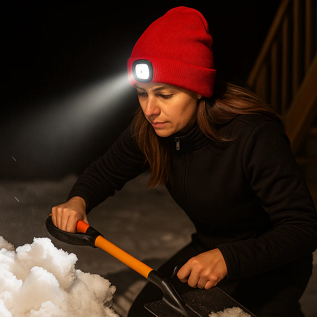 Bonnet LED Confortable avec Lampe Frontale Amovible - Image 12
