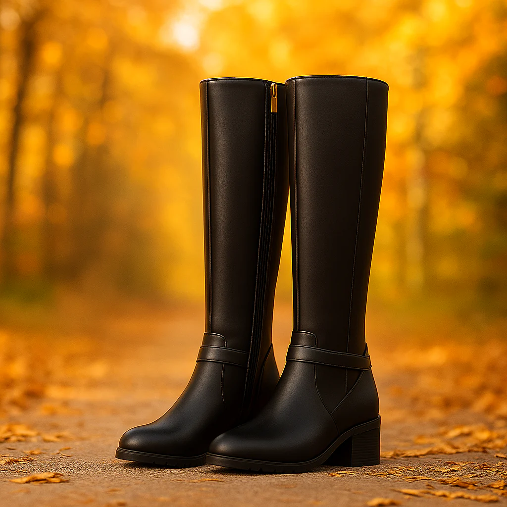 Bottes Cavalières Femme Élégantes – Hautes à Fermeture Latérale - Image 2