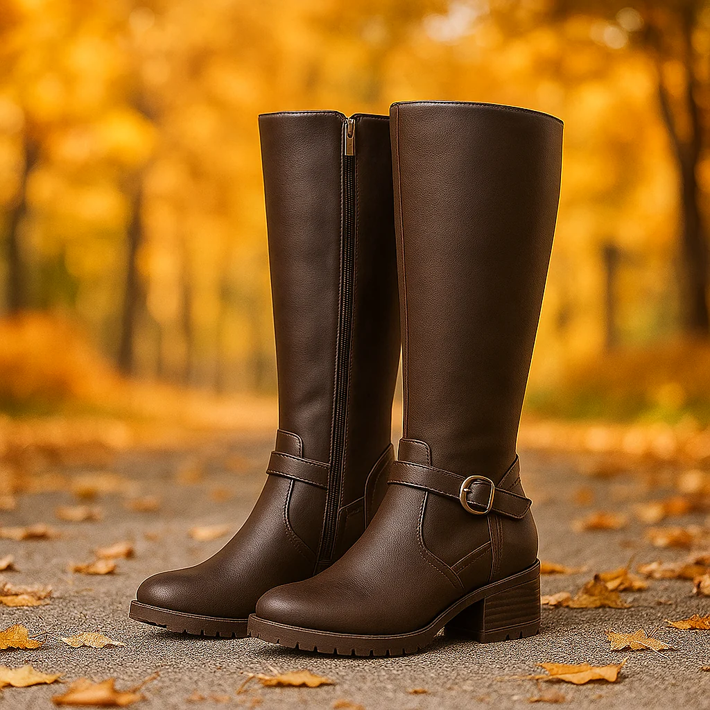 Bottes Cavalières Femme Élégantes – Hautes à Fermeture Latérale - Image 3