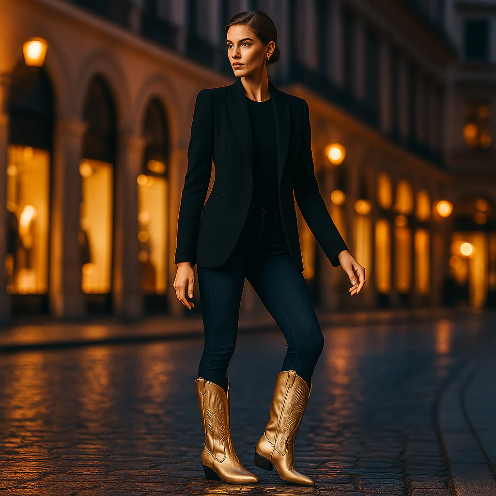 Bottes Cowboy Femme Confort & Élégance - Image 8