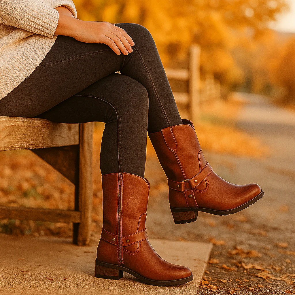Bottes Cowboy Femme en Cuir – Style Western Élégant et Durable - Image 4