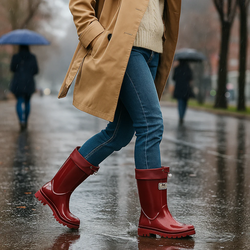 Bottes en Caoutchouc Imperméables – Laçage Ajustable et Confort - Image 10