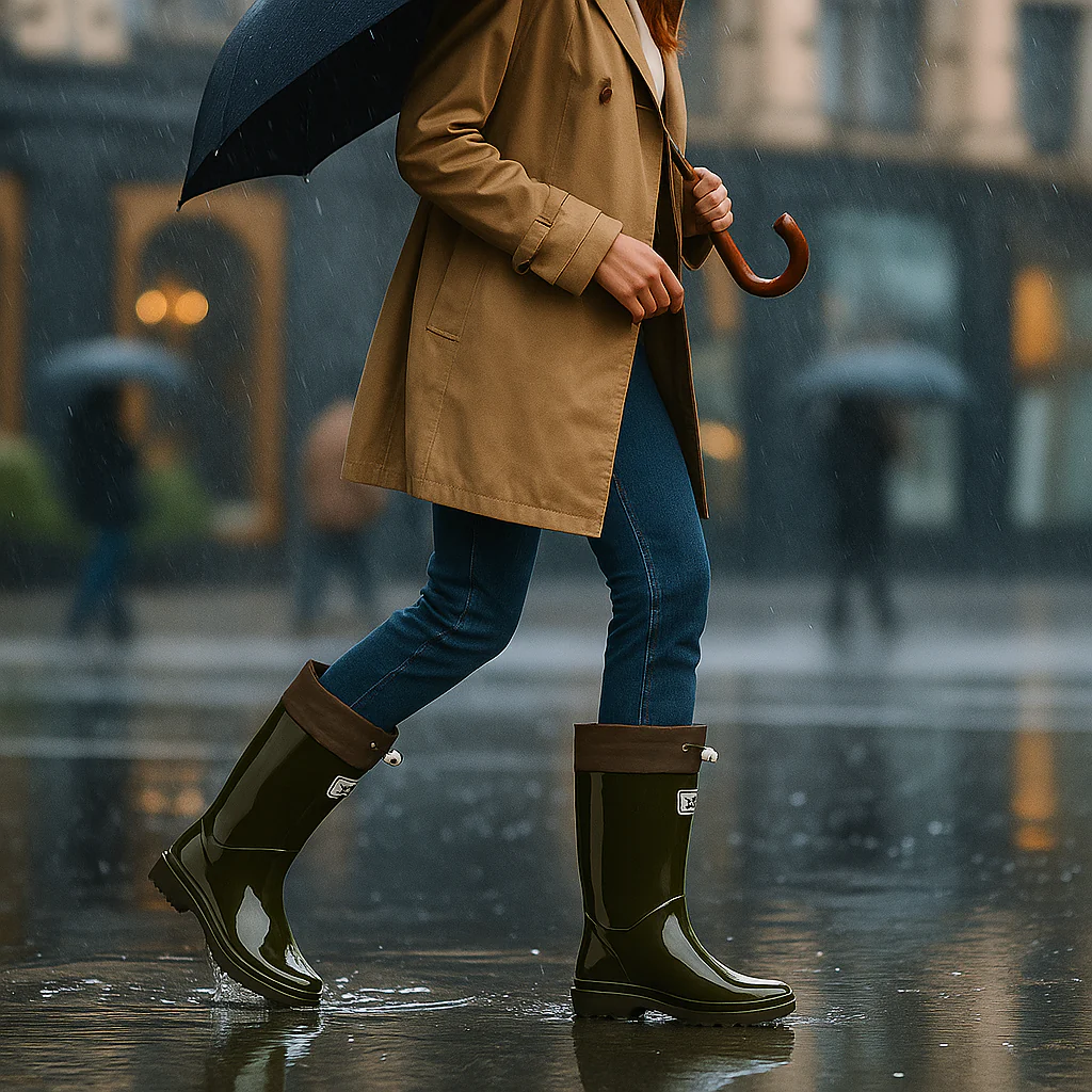 Bottes en Caoutchouc Imperméables – Laçage Ajustable et Confort - Image 11