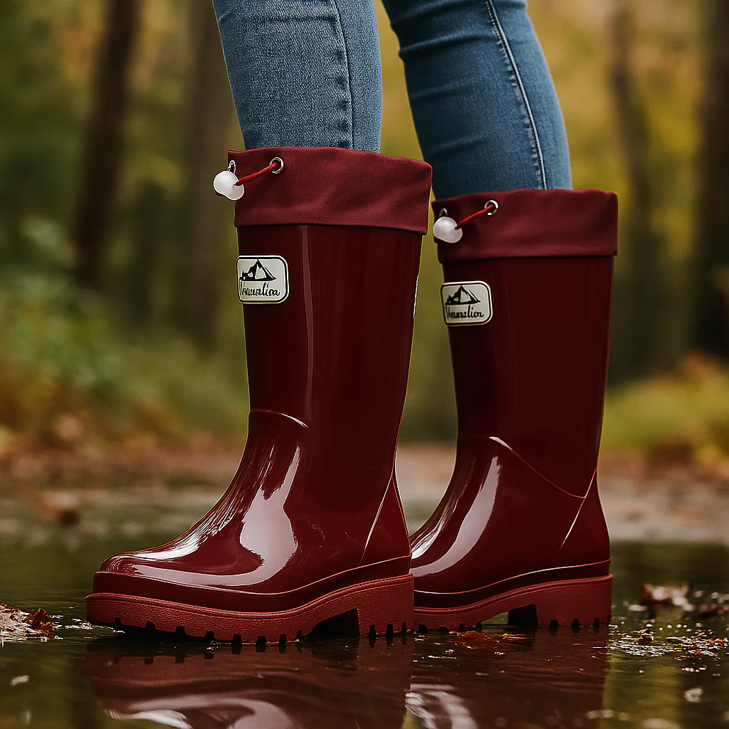 Bottes en Caoutchouc Imperméables – Laçage Ajustable et Confort - Image 3