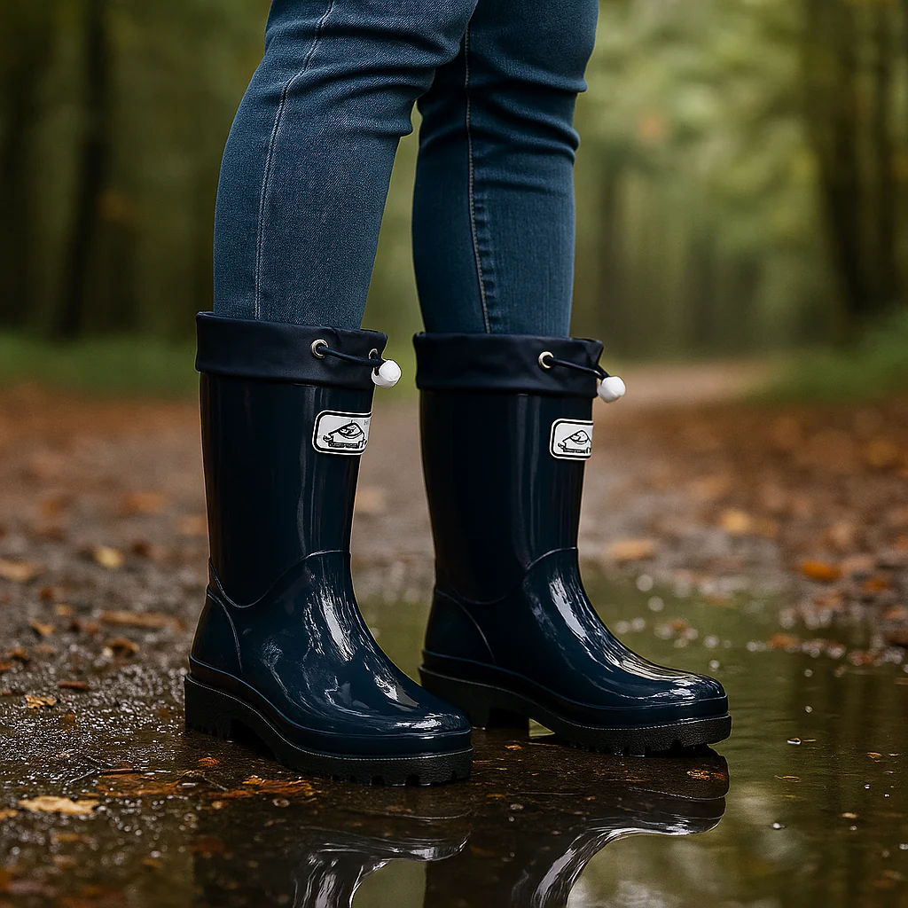 Bottes en Caoutchouc Imperméables – Laçage Ajustable et Confort - Image 4