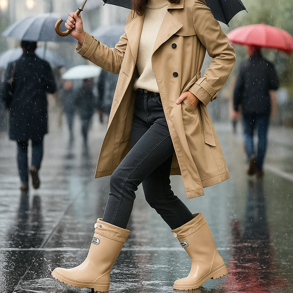 Bottes en Caoutchouc Imperméables – Laçage Ajustable et Confort - Image 7