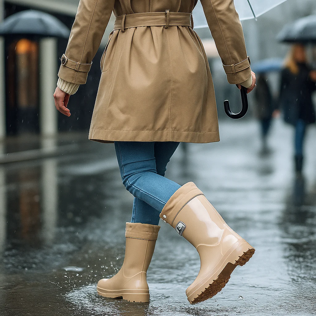 Bottes en Caoutchouc Imperméables – Laçage Ajustable et Confort - Image 8