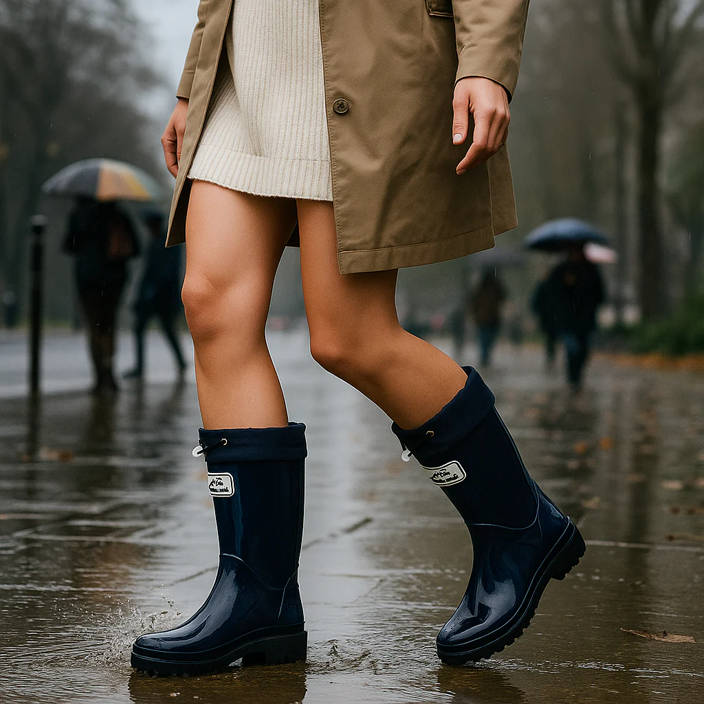 Bottes en Caoutchouc Imperméables – Laçage Ajustable et Confort - Image 9