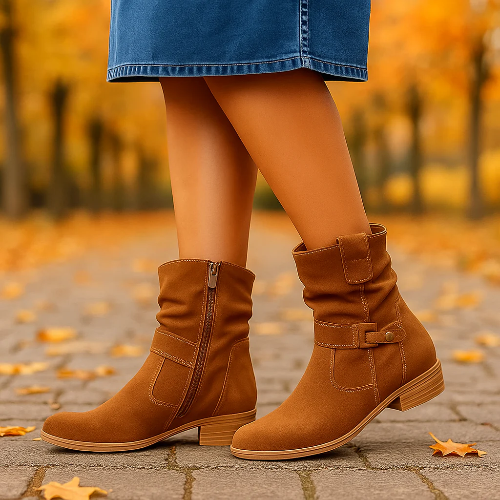 Bottes en Daim Femme – Confortables, Élégantes et Tendance - Image 3