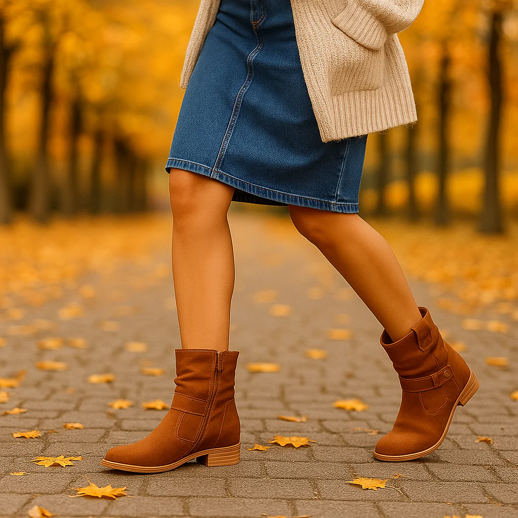 Bottes en Daim Femme – Confortables, Élégantes et Tendance - Image 6