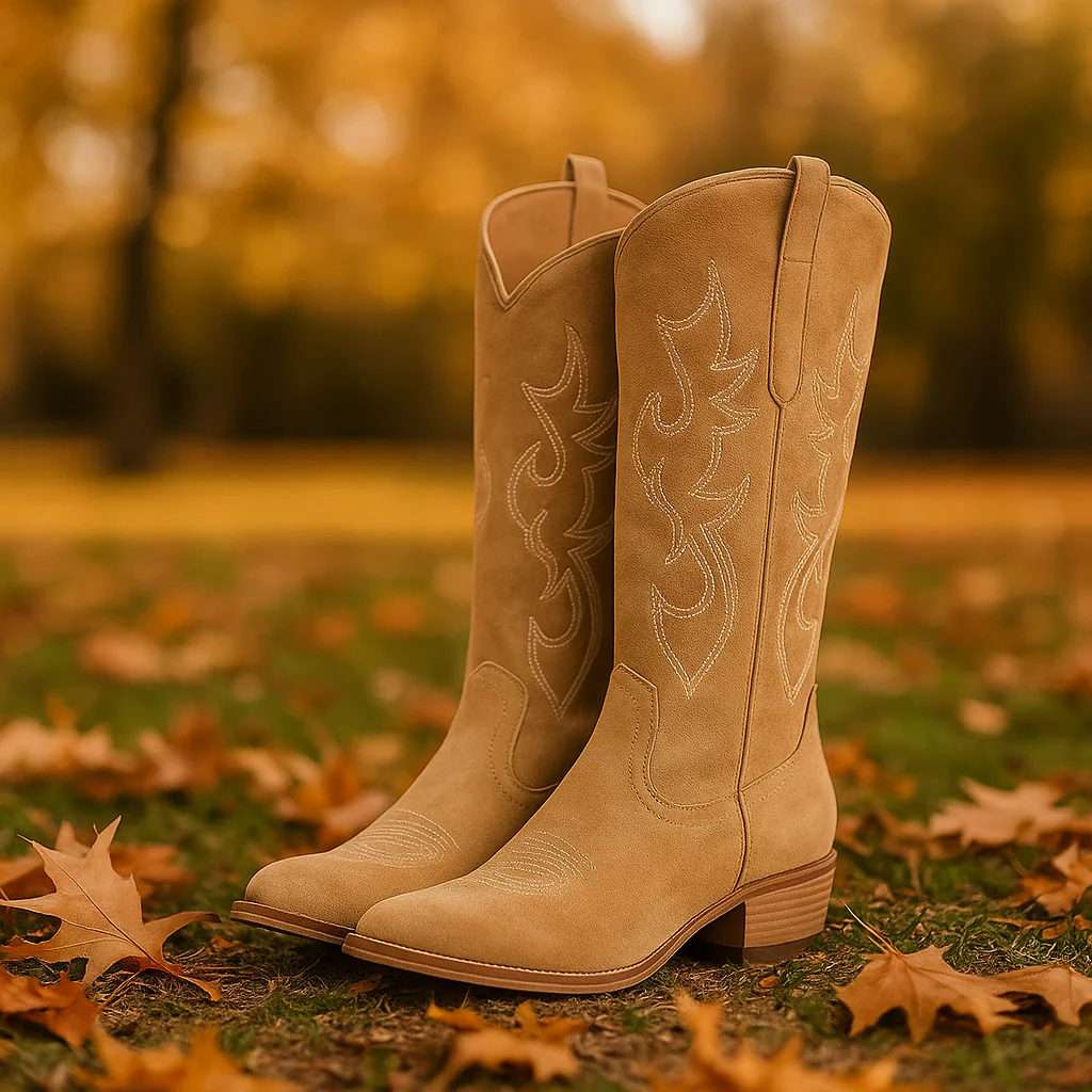 Bottes Femme Daim Structuré – Élégance et Confort - Image 2