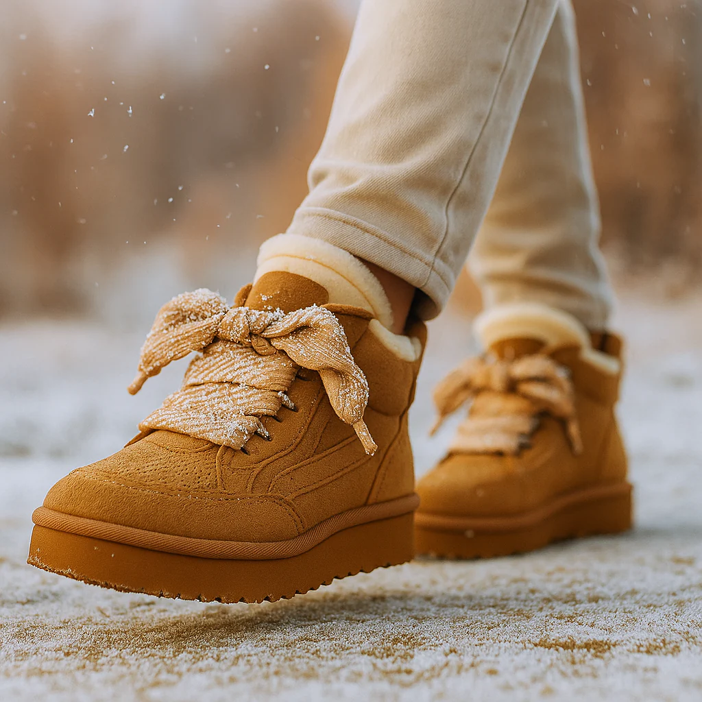 Bottes d’Hiver Femme en Suède – Doublure Chaude et Confort - Image 3