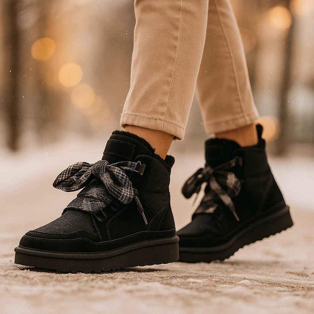 Bottes d’Hiver Femme en Suède – Doublure Chaude et Confort - Image 7