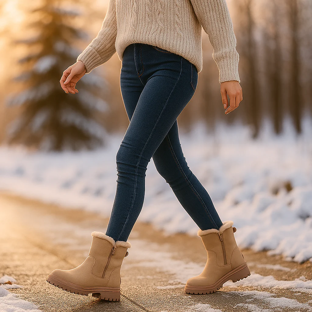 Bottes Mi-Mollet Femme en Suédine Douce - Image 6