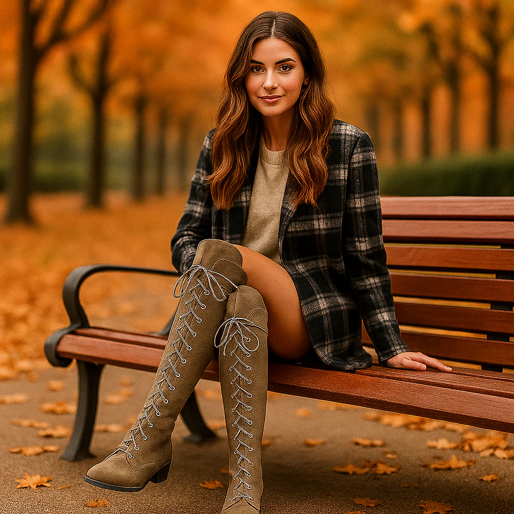 Bottes Cuissardes Overknee à Lacets – Style Élégant et Mode Femme - Image 7
