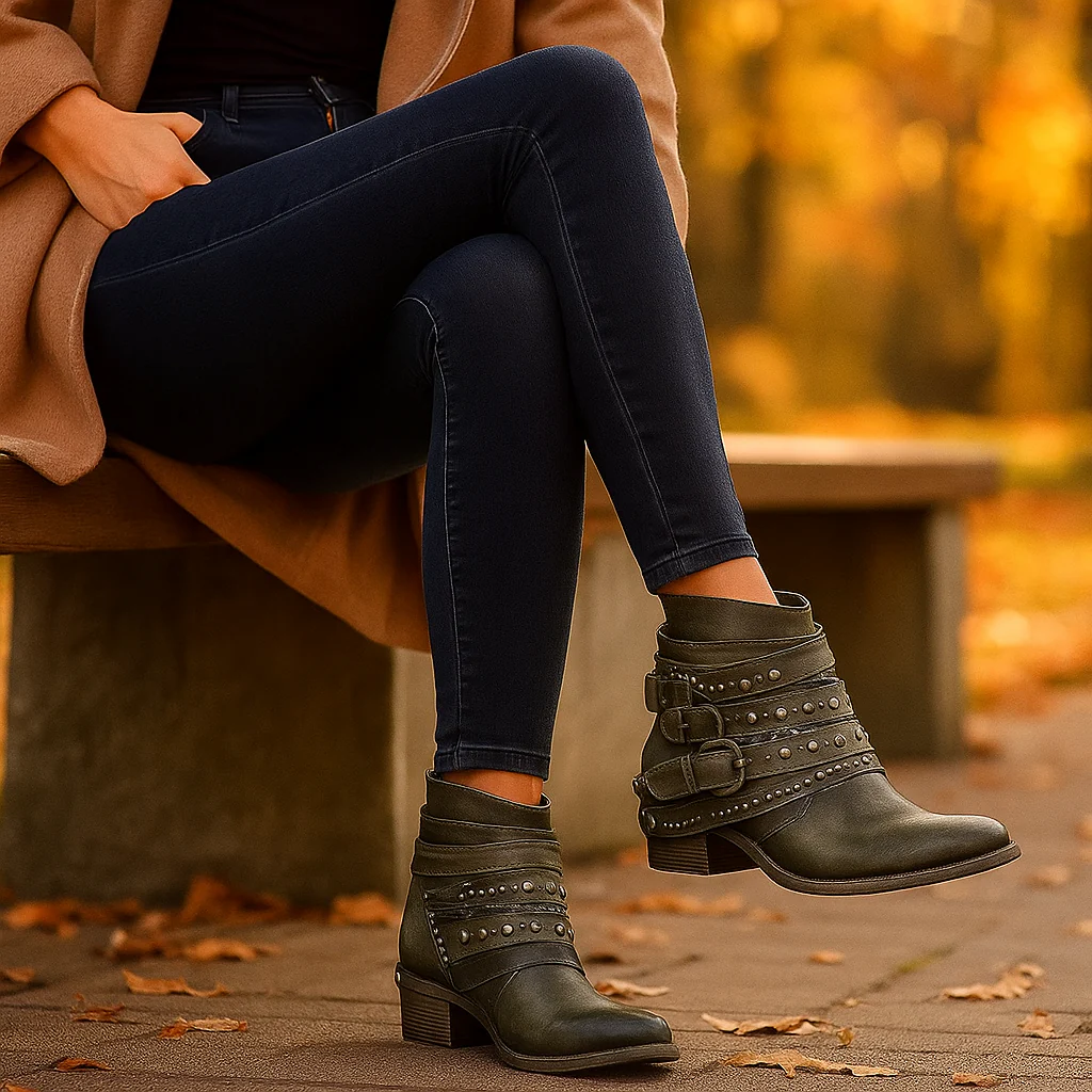 Bottes vintage femme à boucles - Style Intemporel et Confort - Image 9