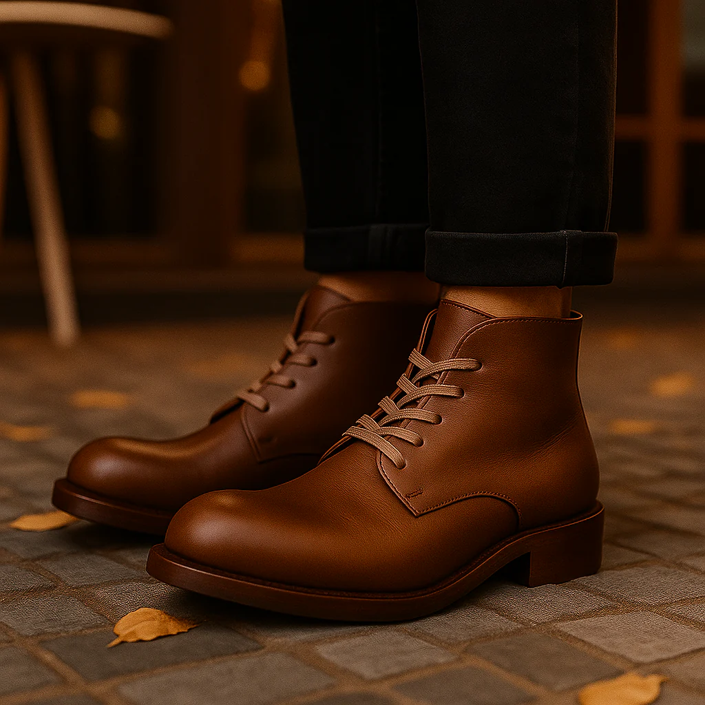 Bottines Classiques Homme Cuir Synthétique Durable - Image 2