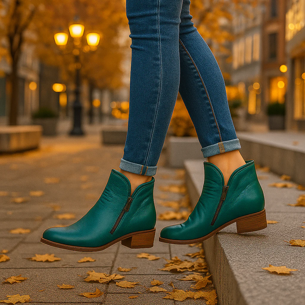 Bottines Confort Chaudes Femme Cuir Synthétique Moderne - Image 10