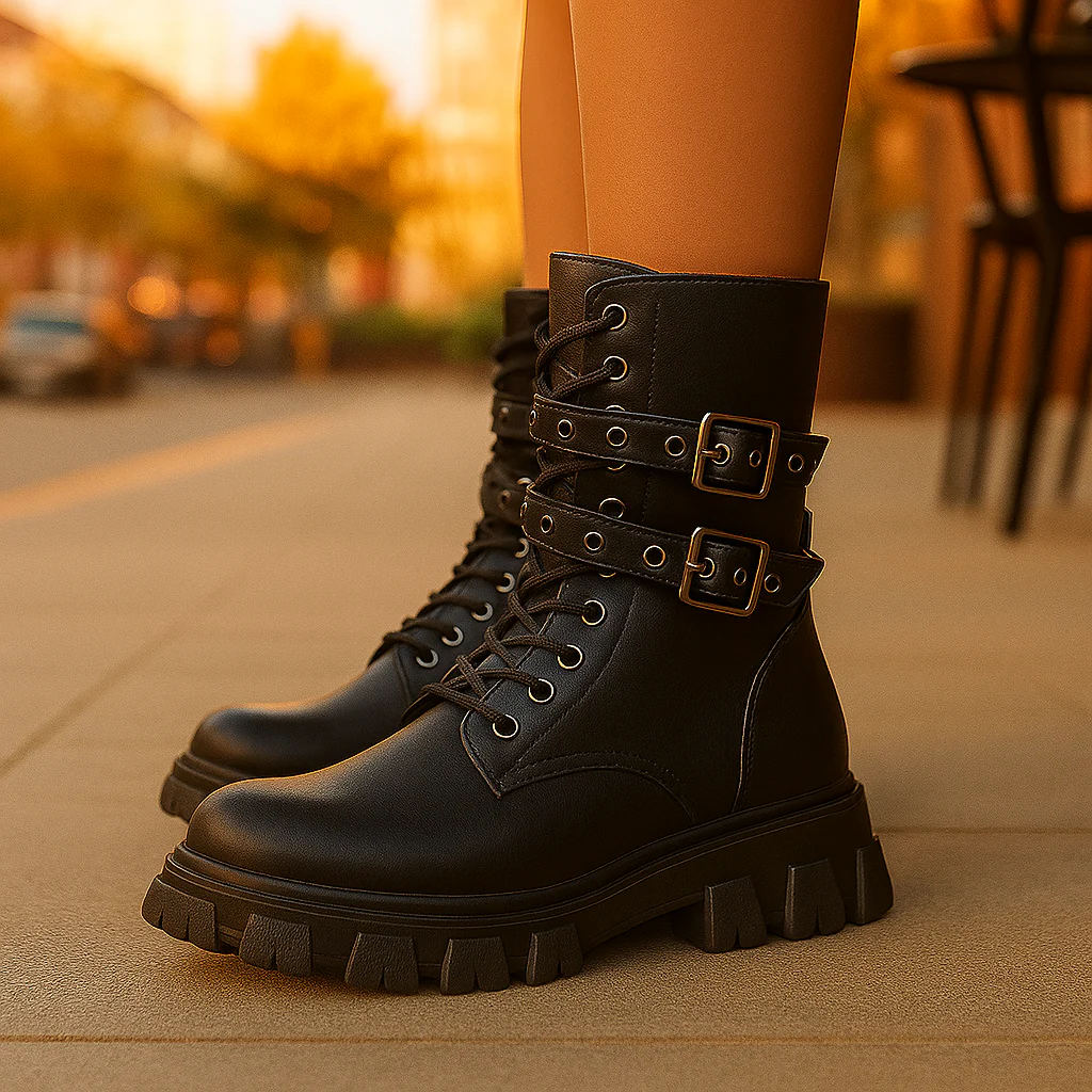 Bottines Femme à Lacets – Sangles Ajustables et Robustes - Image 2