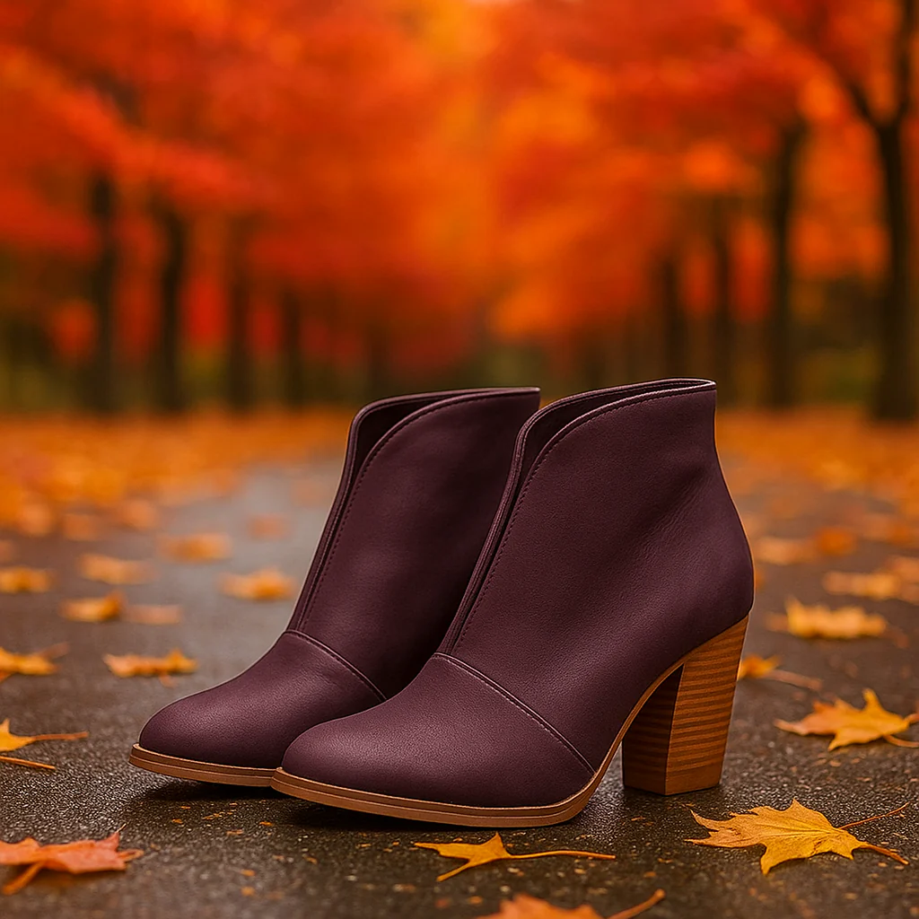 Bottines Femme à Talon Chunky – Style Élégant et Confort - Image 3