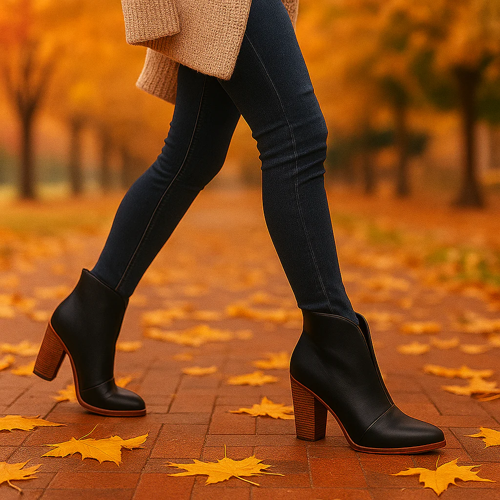 Bottines Femme à Talon Chunky – Style Élégant et Confort - Image 5