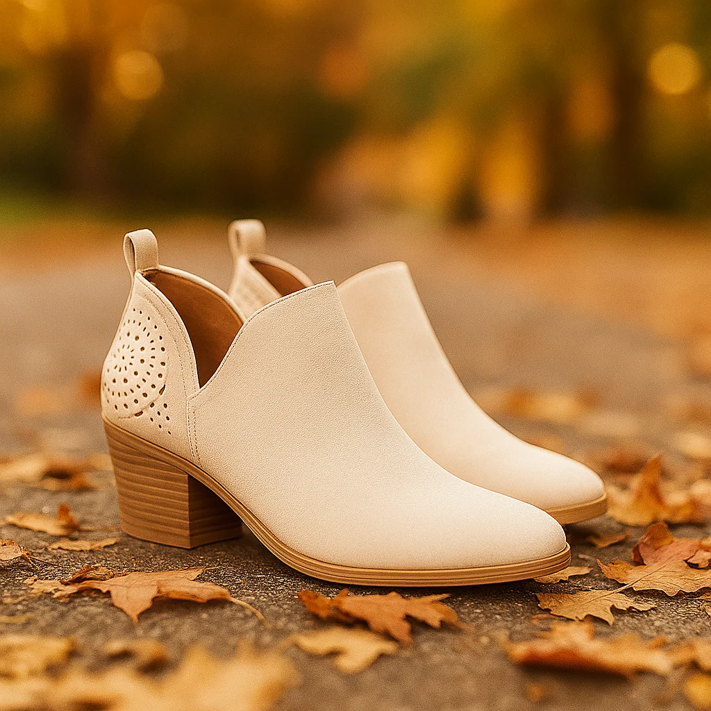 Bottines Femme à Talons – Design Croisé Perforé - Image 2
