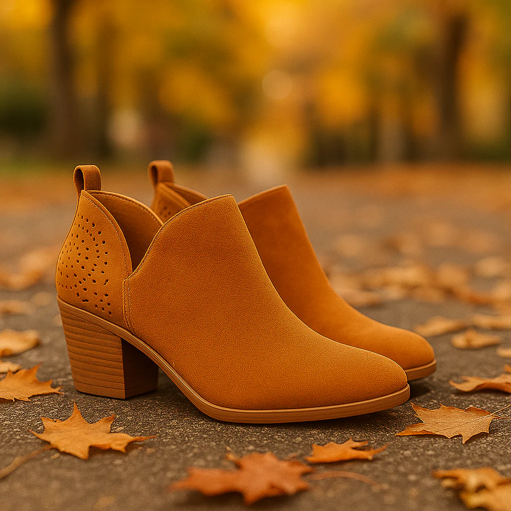 Bottines Femme à Talons – Design Croisé Perforé - Image 4