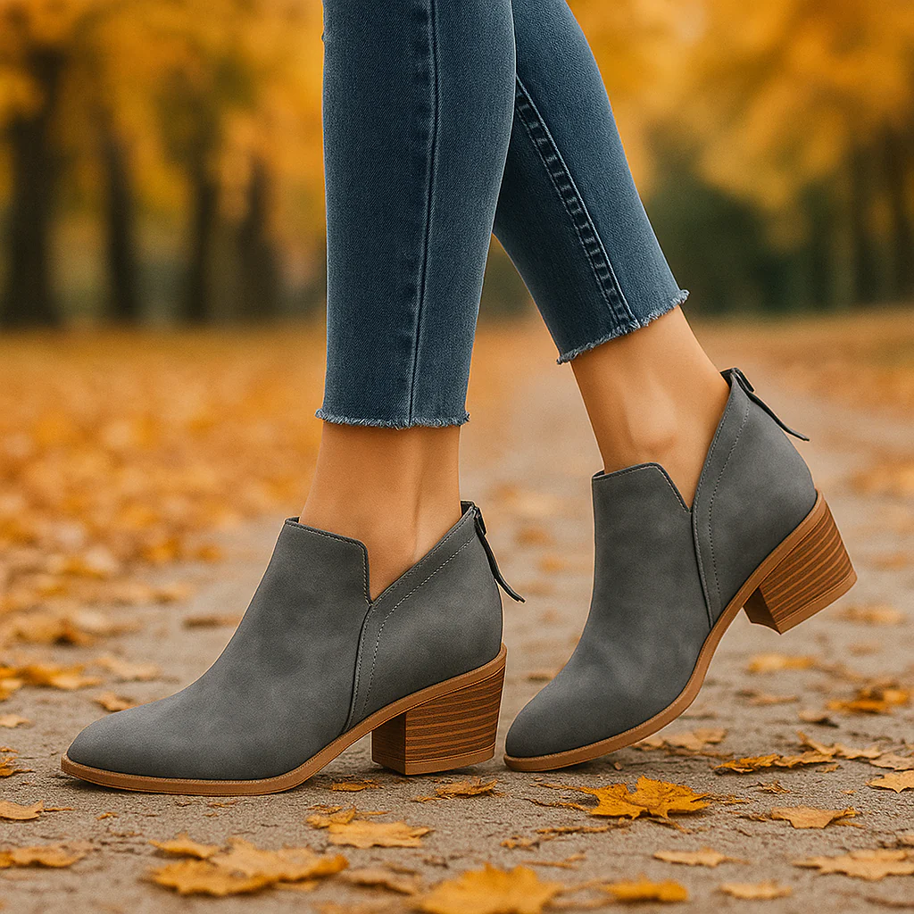 Bottines Femme Élégantes à Talon Bas - Image 3