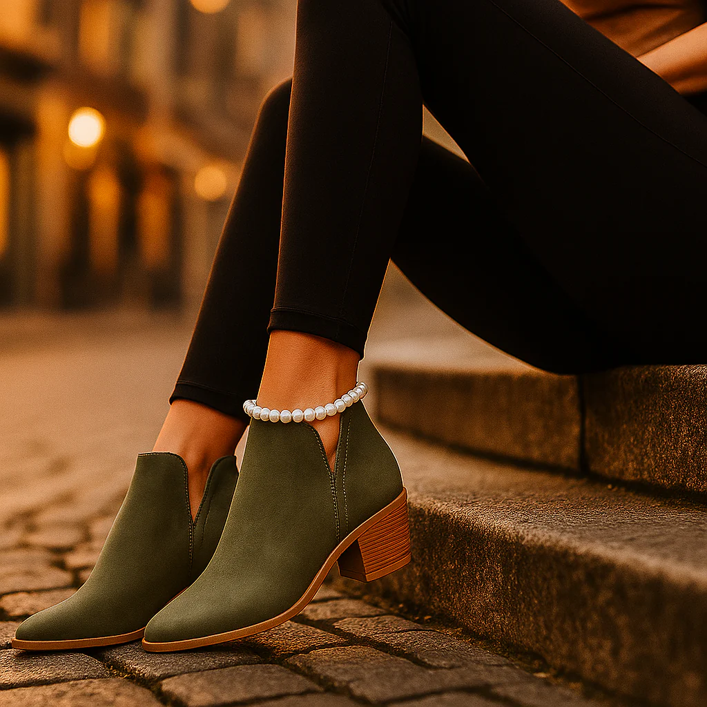 Bottines Femme Élégantes à Talon Bas - Image 5