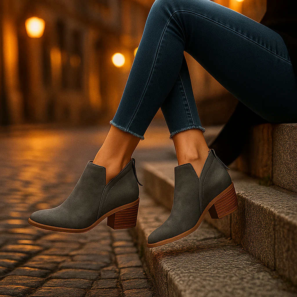Bottines Femme Élégantes à Talon Bas - Image 7