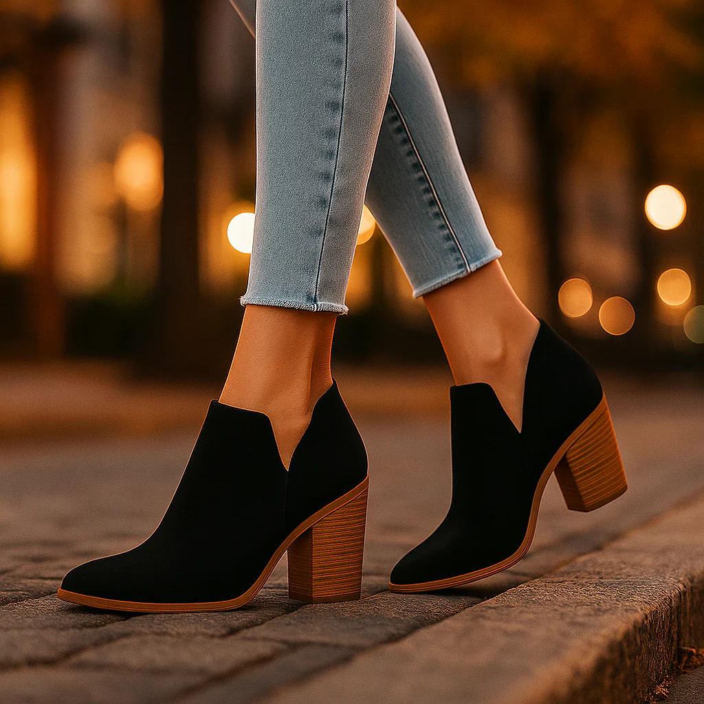 Bottines Femme Élégantes à Talon Bas - Image 8