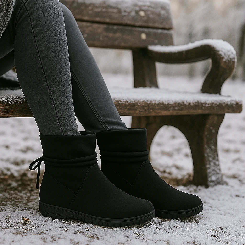 Bottines Femme en Suède à Lacets – Semelle Antidérapante Hiver - Image 5