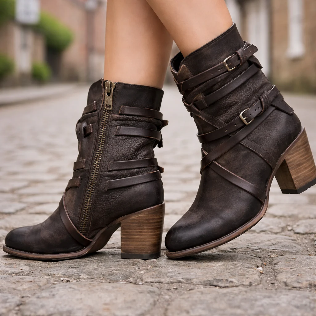 Bottines Femme en Suède Élégantes - Image 2