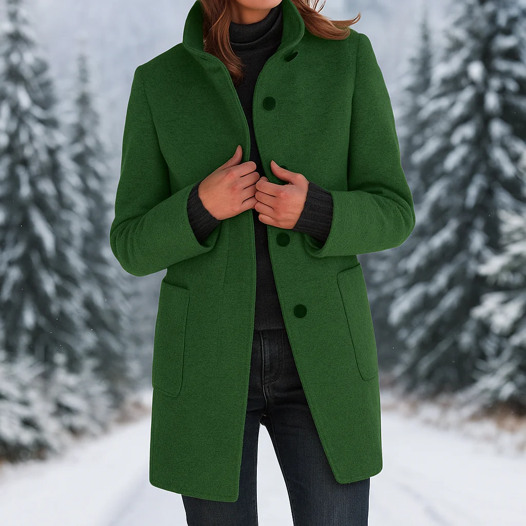 Camille - Manteau élégant pour femme avec col montant - Chaleur stylée - Image 6