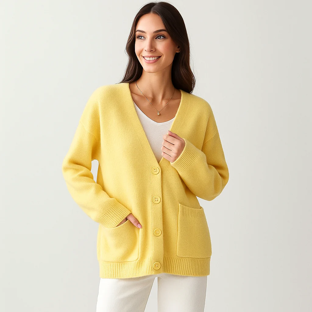 Cardigan Oversize Doux Tricoté - Poches - Confort & Style - Image 4