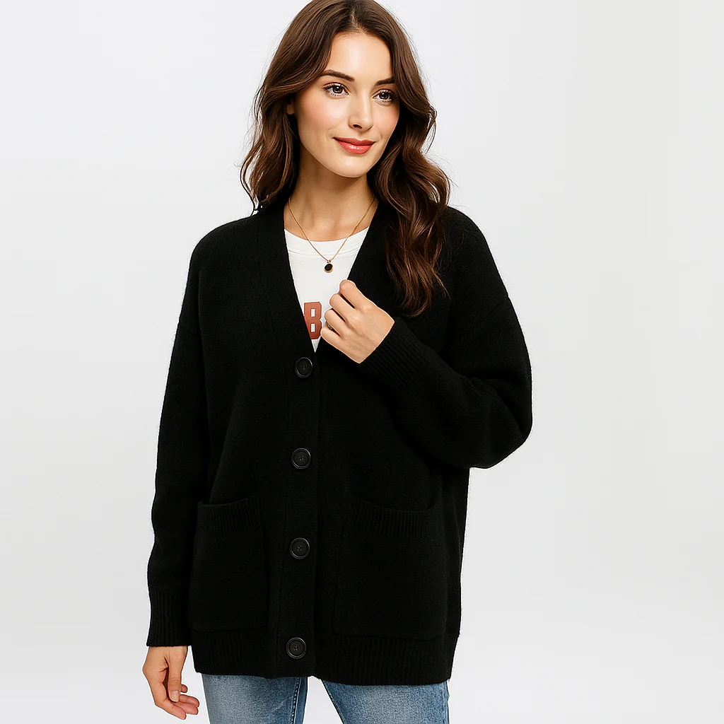 Cardigan Oversize Doux Tricoté - Poches - Confort & Style - Image 6